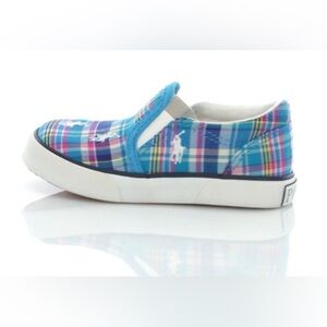 Polo Ralph Lauren Bal Harbour Repeat (Toddler) Plaid Slip-On Shoes: US 5 1/2